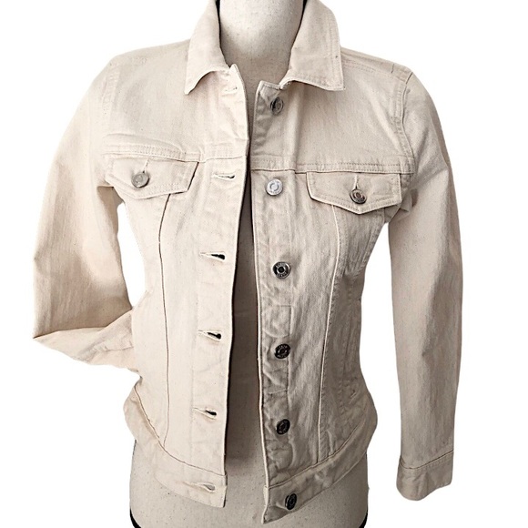 J Crew Natural Denim Jean Jacket Sz XS NWOT